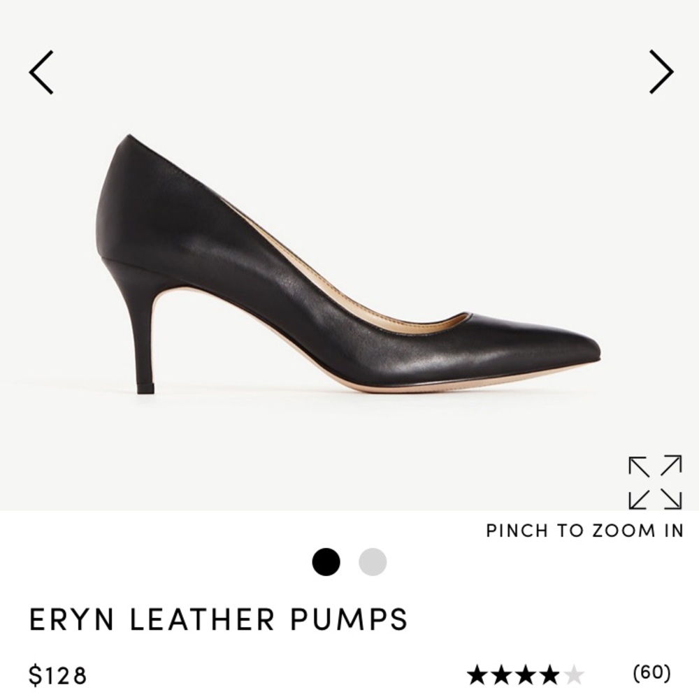Ann Taylor Eryn Leather Kitten Pump